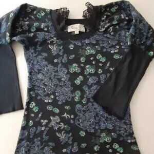 Cherise cotton floral printed top size S